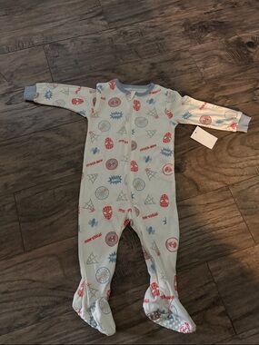Kids Spiderman-Themed Footed One-Piece